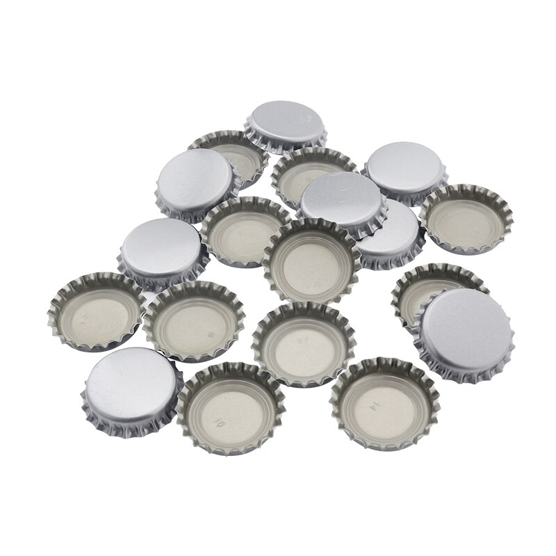 Tapas para botellas de cerveza, tapa para elaboración casera, herramienta de cerveza, Color dorado/Negro/plata, 20 unids/lote, novedad