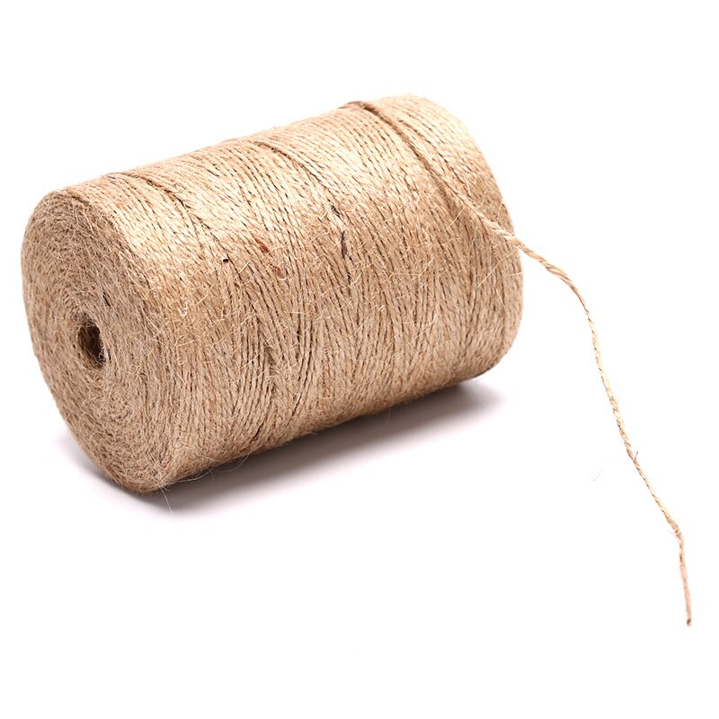 Natuurlijke Jute 50M/80M/100M Jute String Wikkelen Cords Discussie Plakboek Tool Dubbele Henneptouw papier Album Craft Decor