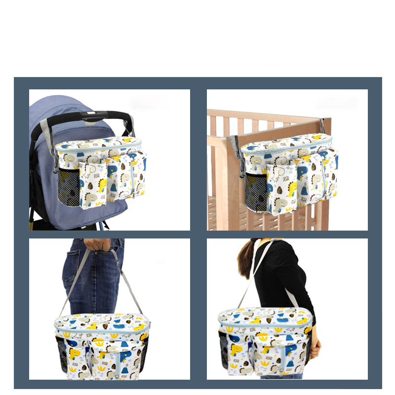 IFCOW Stroller Hanging Mesh Organizer Bag - Extra Large Storage Net For Baby Diapers, Bottles, Toys - Water-Resistant & See-Through For Easy Access - View #10