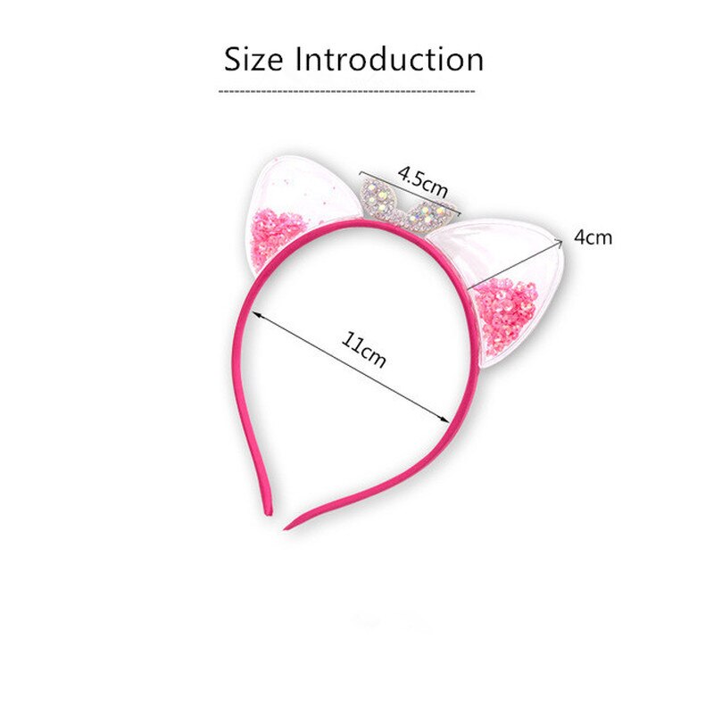 Mignon chat oreilles bandeau bébé filles bandeaux coréen enfants princesse enfants cheveux accessoires chouchou de noël