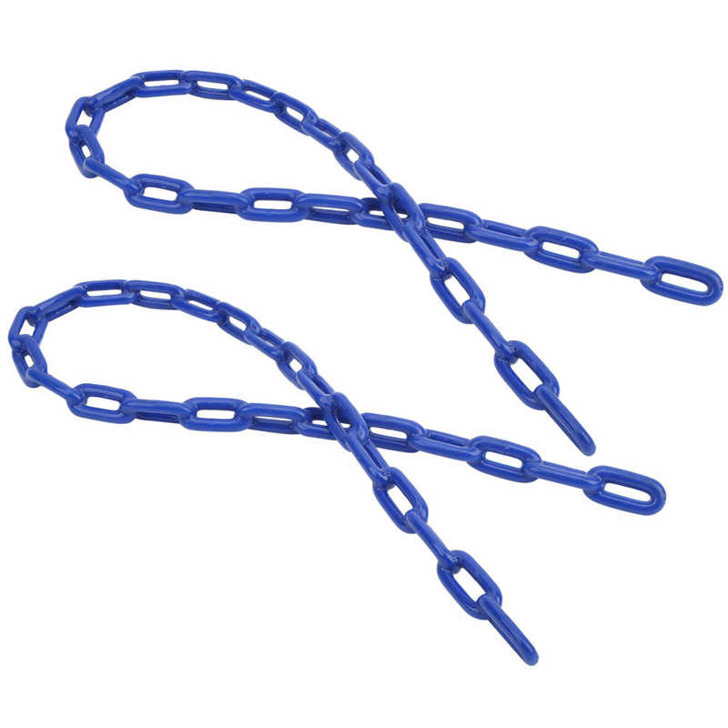 2pcs Swing Extension Chain Plastic Coated Swing Iron Chain Children's Swing chain Indoor And Outdoor Swing Chain (blue)