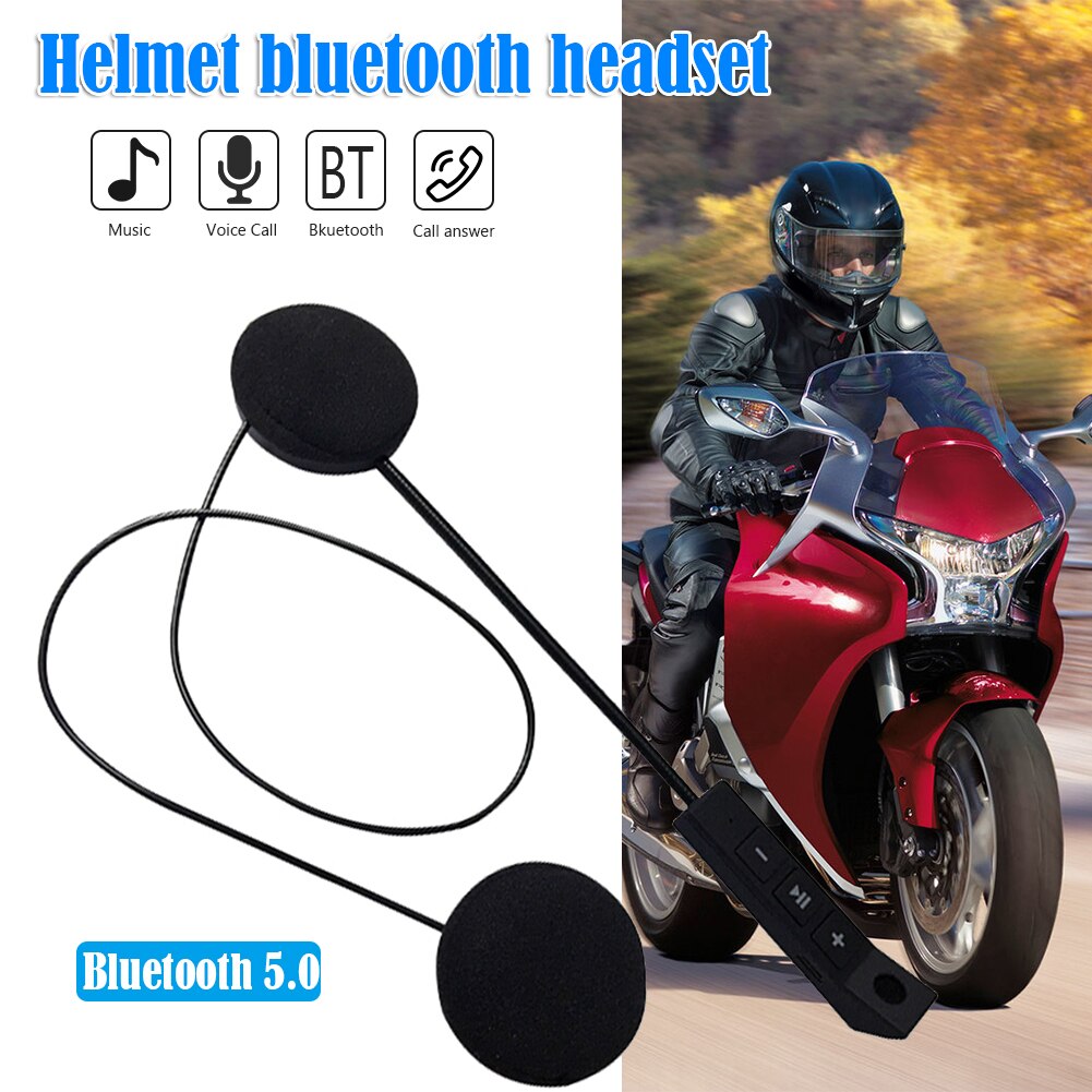 Handsfree Bluetooth 5.0 Headset Voor Motorhelm Intercom Interphone Motorhelm Headset Luidsprekers