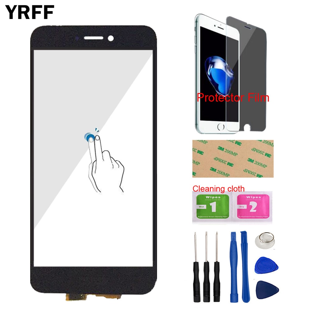 5.2 '' touchscreen glas voor huawei  p8 lite touchscreen touch digitizer paneel front glas gereedschap beschermfolie lijm
