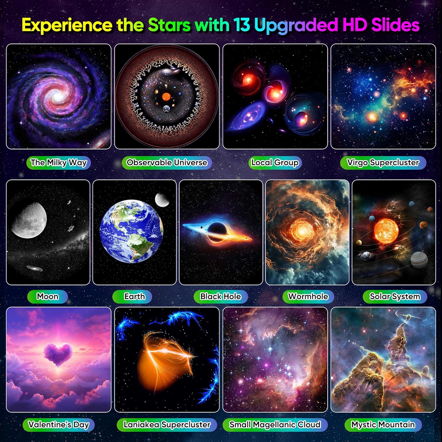 Bedroom Galaxy Projector Pro, Home Planetarium Projector Lamp Star Projector Pro Kids Adult Room Decoration with Timer Bluetooth