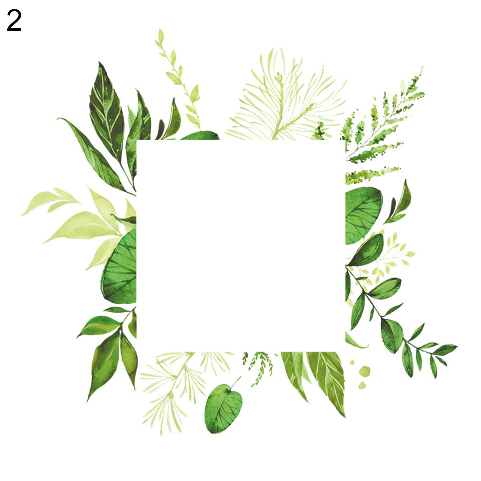 Green Leaves Home Luminous Switch Protective Cover Wall Sticker Socket Decor: 2