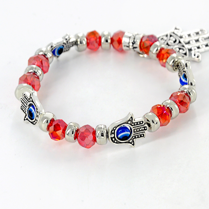 Retro Kralen Armbanden Armbanden voor Vrouwen Fatima Hand & Evil Eye Charm Sieraden