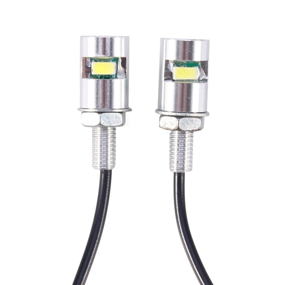 4Stck Universal- Auto Helle 5630LED Motorrad Metall Lampen Schraube Bolzen Lampe hoch Energie SMD 12V Lizenz Platte Lichter langlebig Styling