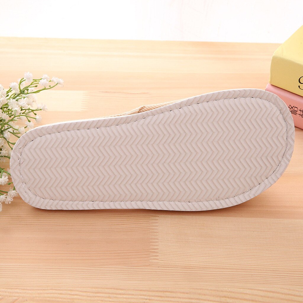 Zapatillas de mujer, zapatillas de tela de algodón para el hogar y el dormitorio, chanclas a cuadros para interior, zapatillas planas, zapatos para mujer A40