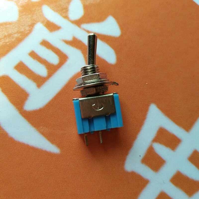 10pcs/set MTS-101 2 Pin SPST ON-OFF 2 Position 6A 125V AC Mini Toggle Switches Kit Switch Push Button Swith Accessories