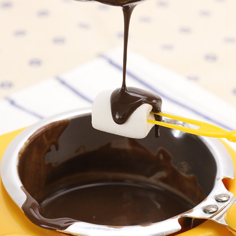 Mini four à chocolat et à savon à cylindre unique, 220V, jaune, pour la fabrication maison de pots de chocolat et de desserts, prise EU/AU/UK