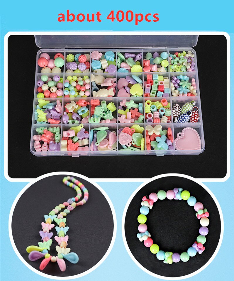 FAI DA TE Braccialetto Bracciale per Bambini Ragazze Gioielli FAI DA TE tariffa Perline impostato Ultime Collane di Charme Nuovo Handmake Bracelect