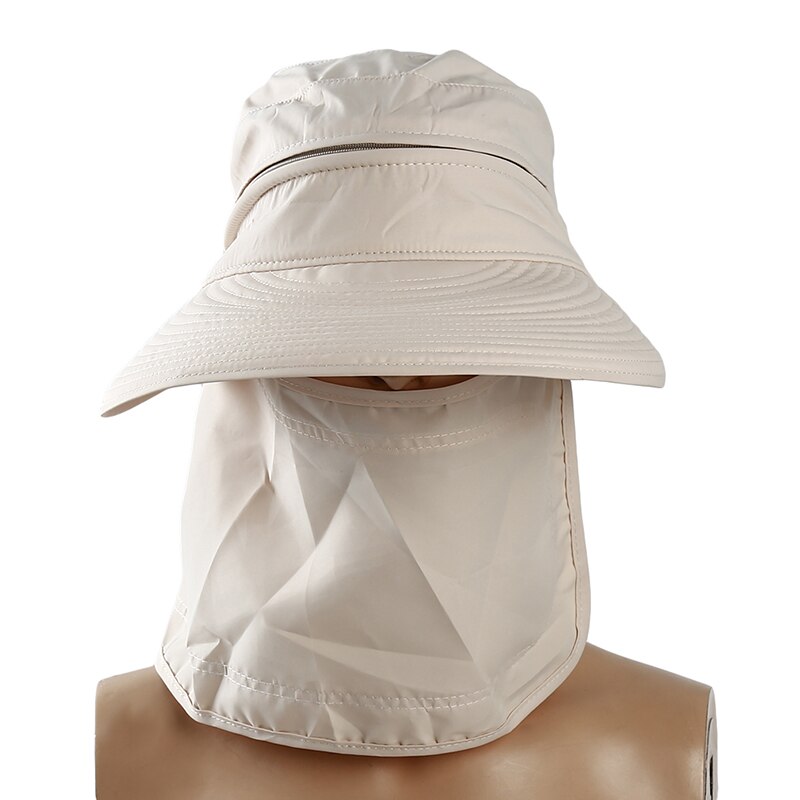 Fietsen Cap Outdoor Running Riding Zonnescherm Zon Hoeden Opvouwbare Uv-bescherming Brede Rand Zonnehoed Zomer Hoed: White