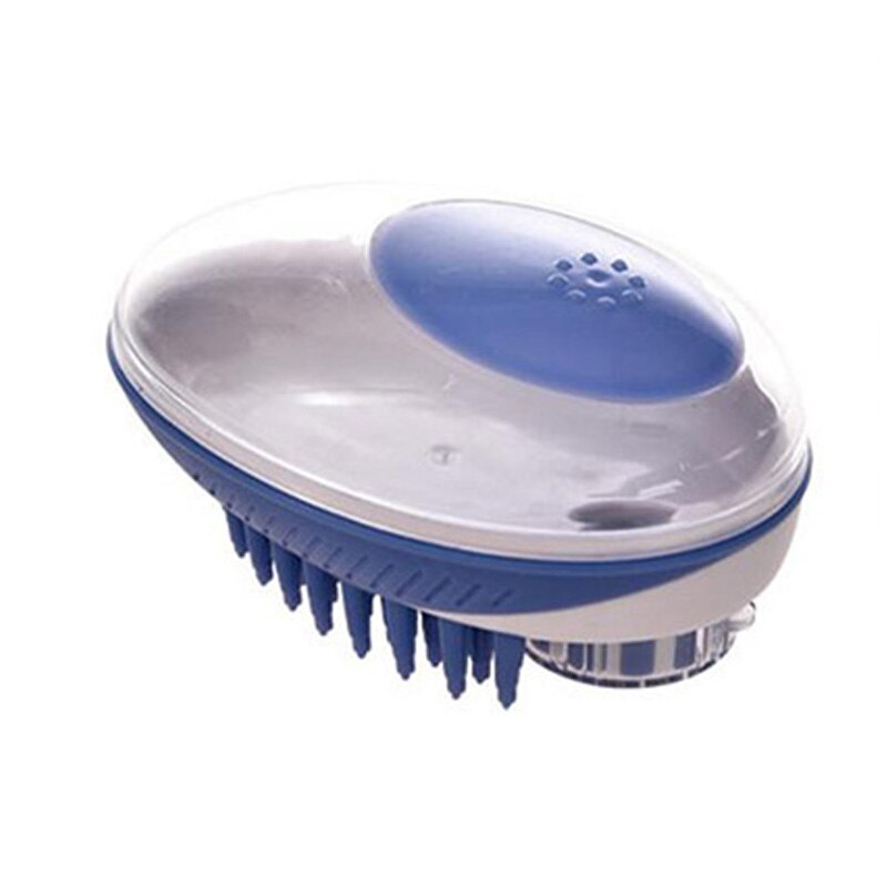 Hond Borstel Kat Grooming Kam Cleaning Tool Haar Remover Borstel Huisdieren Benodigdheden voor Katten Borstel Douche Ontharing Kam voor Honden: Blauw