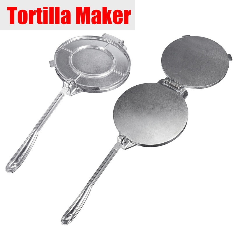 20 Cm Opvouwbare Tortilla Maker Aluminium Deeg Druk Zware Restaurant Tool Hand Drukken Ijzeren Plaat Van Druk Cake Machine