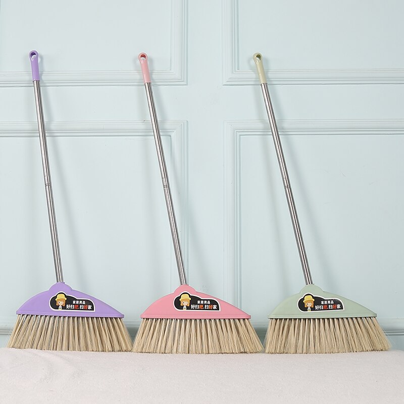 Big Single Broom Household Dust Sweeper Stainless Steel Home Kitchen Garbage Collector Hair Magic Mop Cleaning Floor Wiper Brush