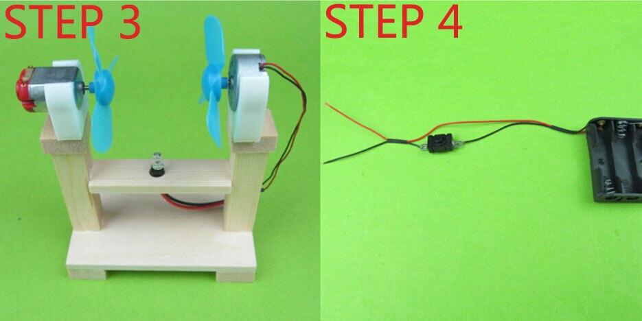 DIY Wind Turbine Model Physics scientific invention Teaching instruments equipment with motor for kid best