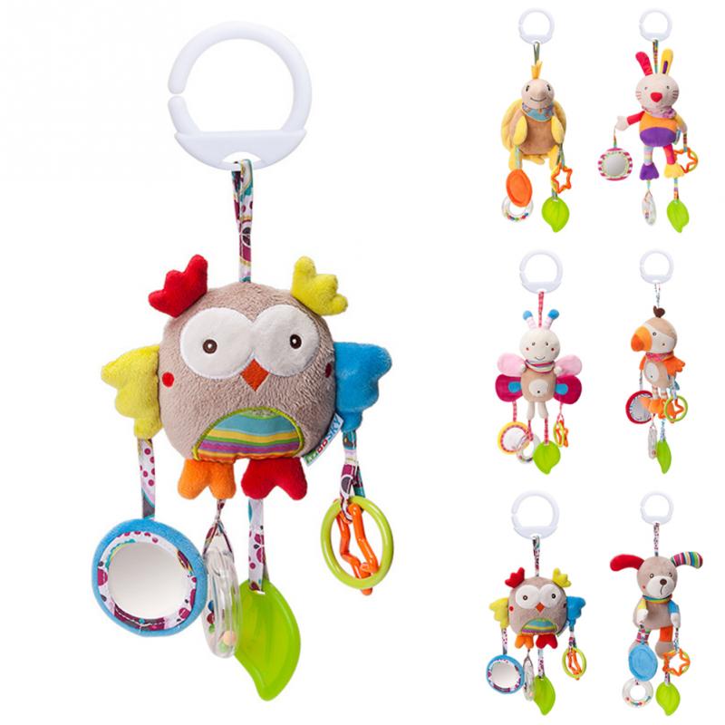 Baby toys 0-12 months early educational Infant baby mobile rattle Plush Toy stoller hanging Rattles Bell Toys