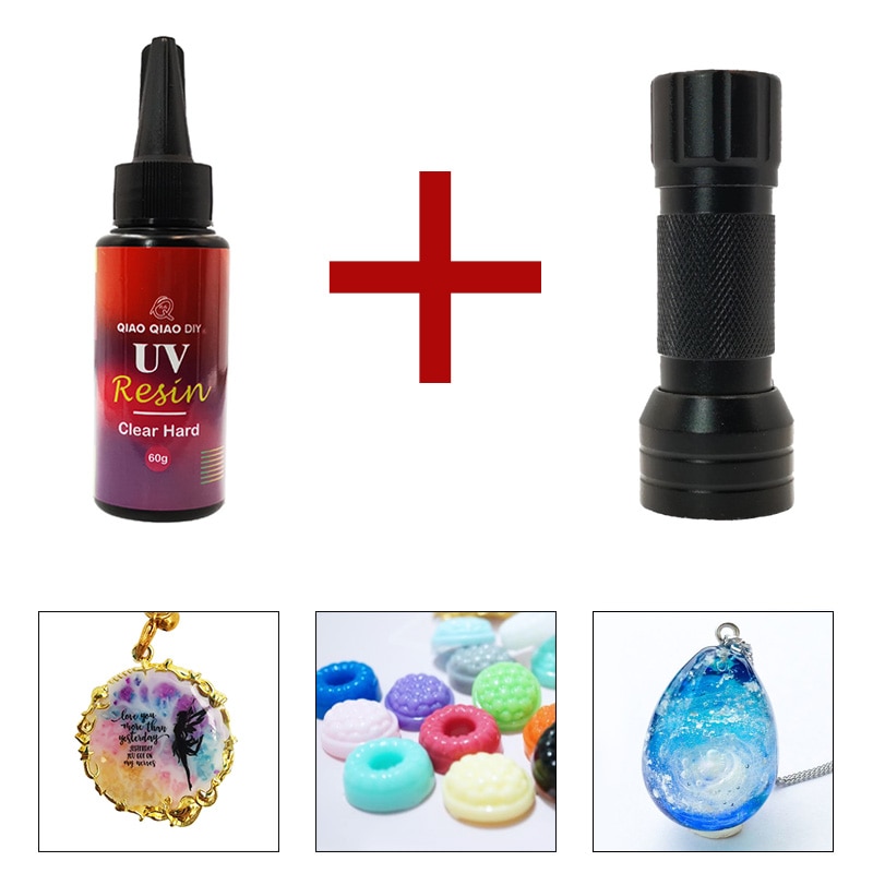 QIAOQIAO DIY hard uv resin 12 Size DIY Fast Curing UV Clear Hard Resin For Making Jewelry Handicrafts epoxy resin