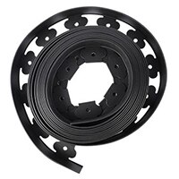 1M 5X5CM Garden Flexible Lawn Grass Plastic Edging Border landscape edging Easy Install Insert Black Green brown grey: black