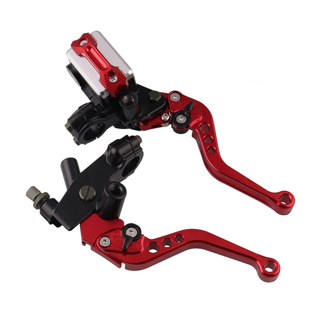 Motorcycle Brake Set Universal Alloy Front Brake Master Cylinder Cable Clutch with Adjustable Levers: NO.2