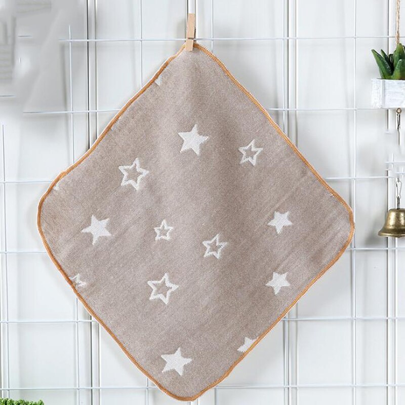 2 st spädbarnshandduk 25*25cm muslin handduk näsdukar två lager torka handduk