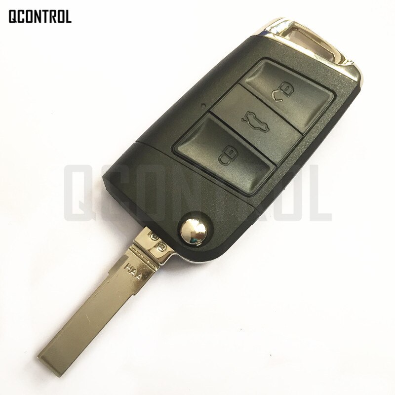 QCONTROL Verbesserte Auto Funkschlüssel 3T0837202 für SKODA Citigo/Fabia/Octavia/Schnelle/Roomster/hervorragend/Yeti 434 MHz