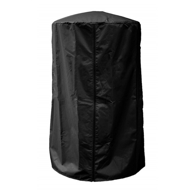 Universal Waterproof Heater Cover with Zipper Heavy Duty Outdoor Round Heater Cover Standup Patio Heater Dust Cover: Black