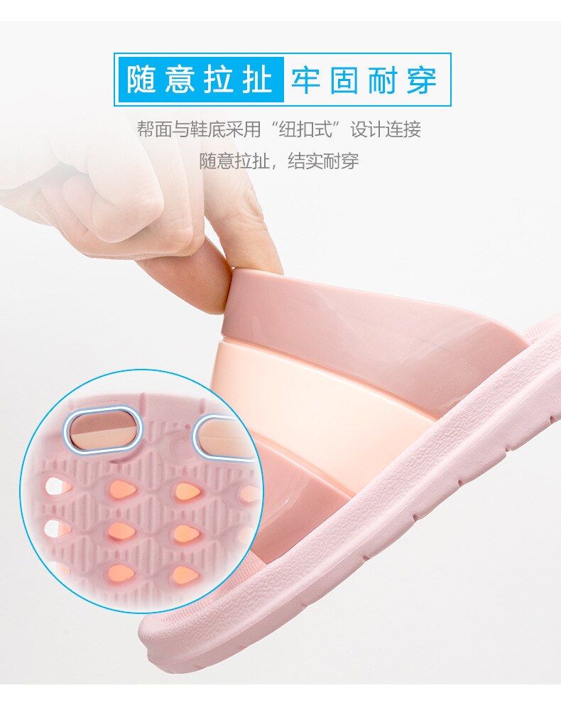 Zapatilla para baño antideslizante para hombre y mujer, zapatillas de verano resistentes al desgaste, cómodas, para interiores y baños