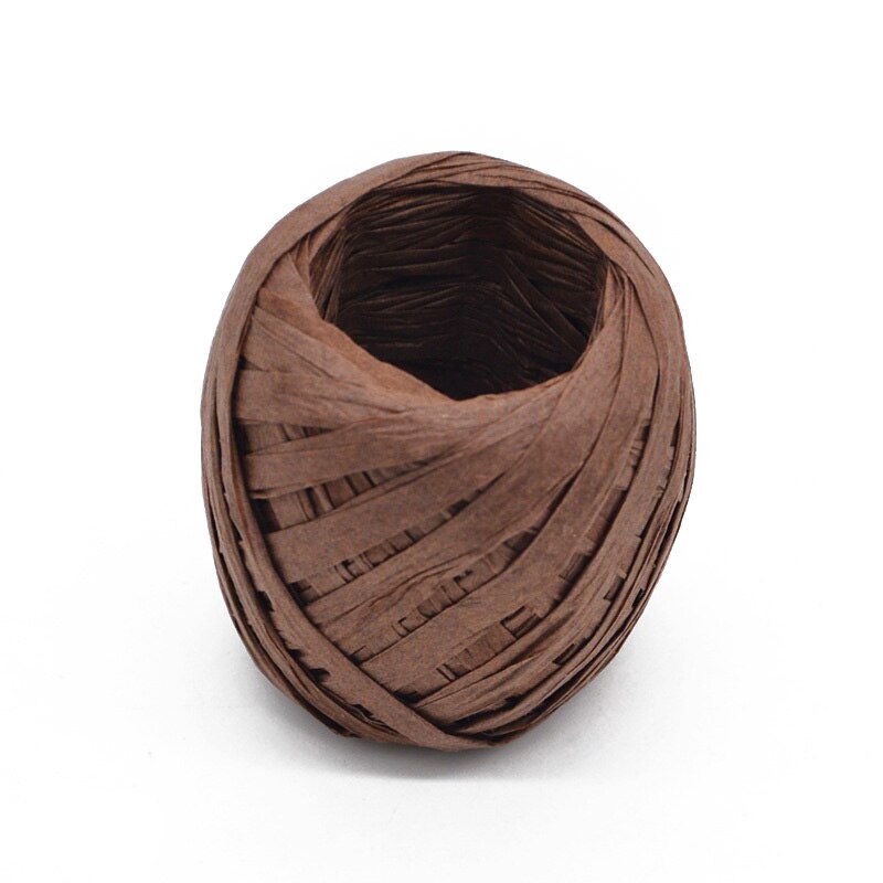 20M Papier Touw Raffia Lint Natuurlijke Kant Touw Geschenkdoos Wikkelen DIY Scrapbooking Ambachten Bruiloft Verjaardag Xmas Party Decoratie