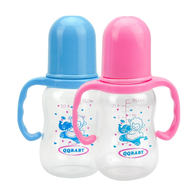 Natuurlijke Baby Zuigfles Roze Blauw Babyvoeding Water Standaard Kaliber Pp Fles
