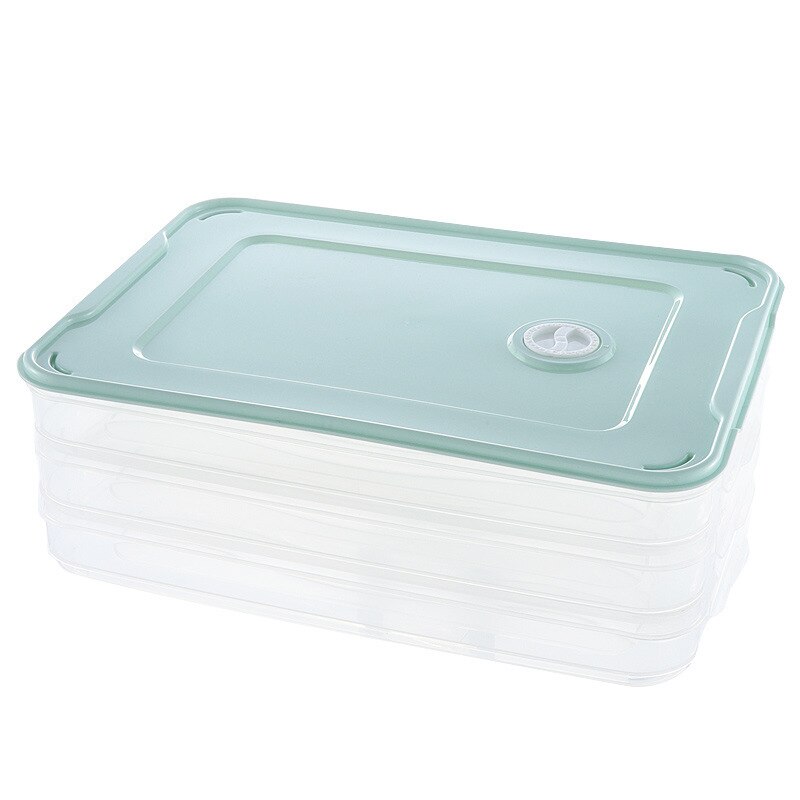 Multi-Layer Refrigerator Storage Container Plastic Box Food Dumplings Airtight Home Organizer Grains Beans Box Kitchen Organizer