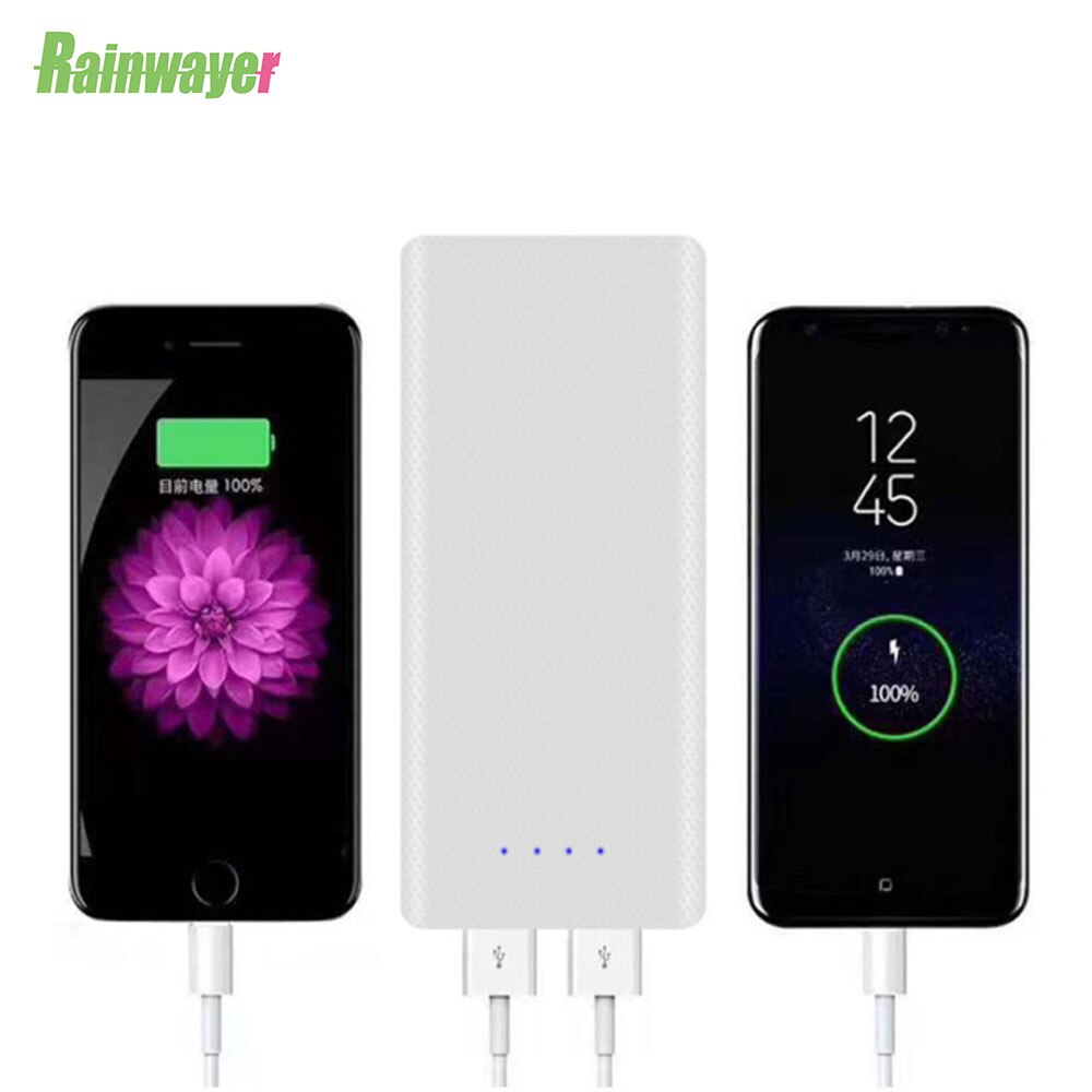 5V 18650 Power Bank Box Case Diy Dual Usb Batterij Shell 18650 Batterij Case Met Led Licht Opladen Doos voor Usb Type C Telefoon