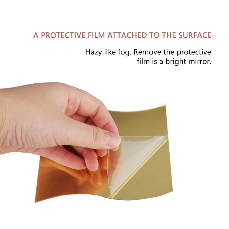 6pcs Wave Shape Mirror Wall Stickers Removable DIY 3D Art Mural Decor mirror bedroom Bath Room Home Decoration