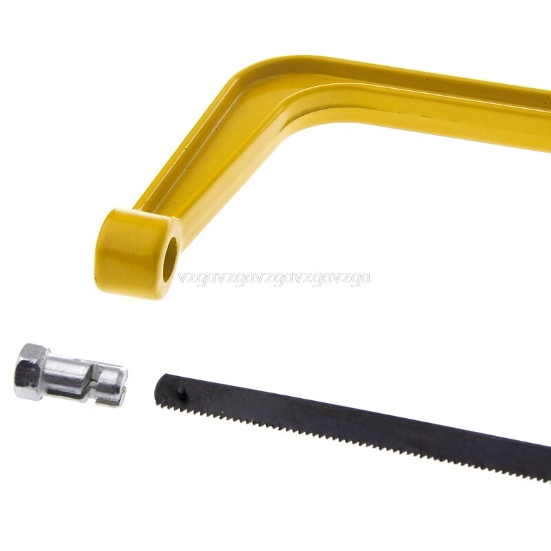 6 Inch Adjustable Hacksaw Saw Hand Tool with Aluminum Alloy Frame for Wood Cutting Metal Fiber N23