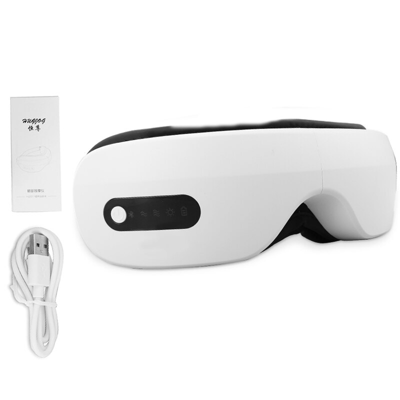 Elektrische Trillingen Bluetooth Eye Massager Eye Care Apparaat Rimpel Vermoeidheid Verlichten Trillingen Massage Compressanti Donkere Cirkel: NO BOX White