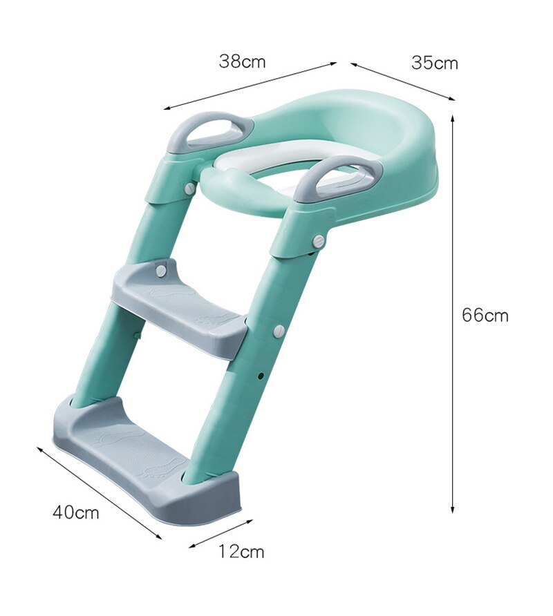 Baby Potty Training Seat Folding Children Pot Infant Baby Potty Seat with Ladder Baby Toilet Training Chair for Baby Boys Girls