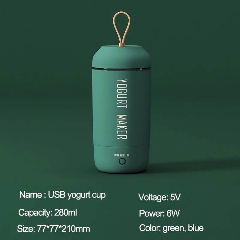 Portable Automatic Yogurt Maker Machine Constant Temperature USB Portable Travel Yogurtera Cup Fermentation Machine