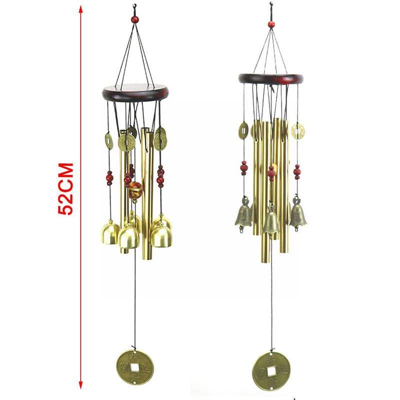 1pcs Outdoor Wind Chimes Copper Bell Antique Windchime Decoration Home Hanging Garden Door P3C4
