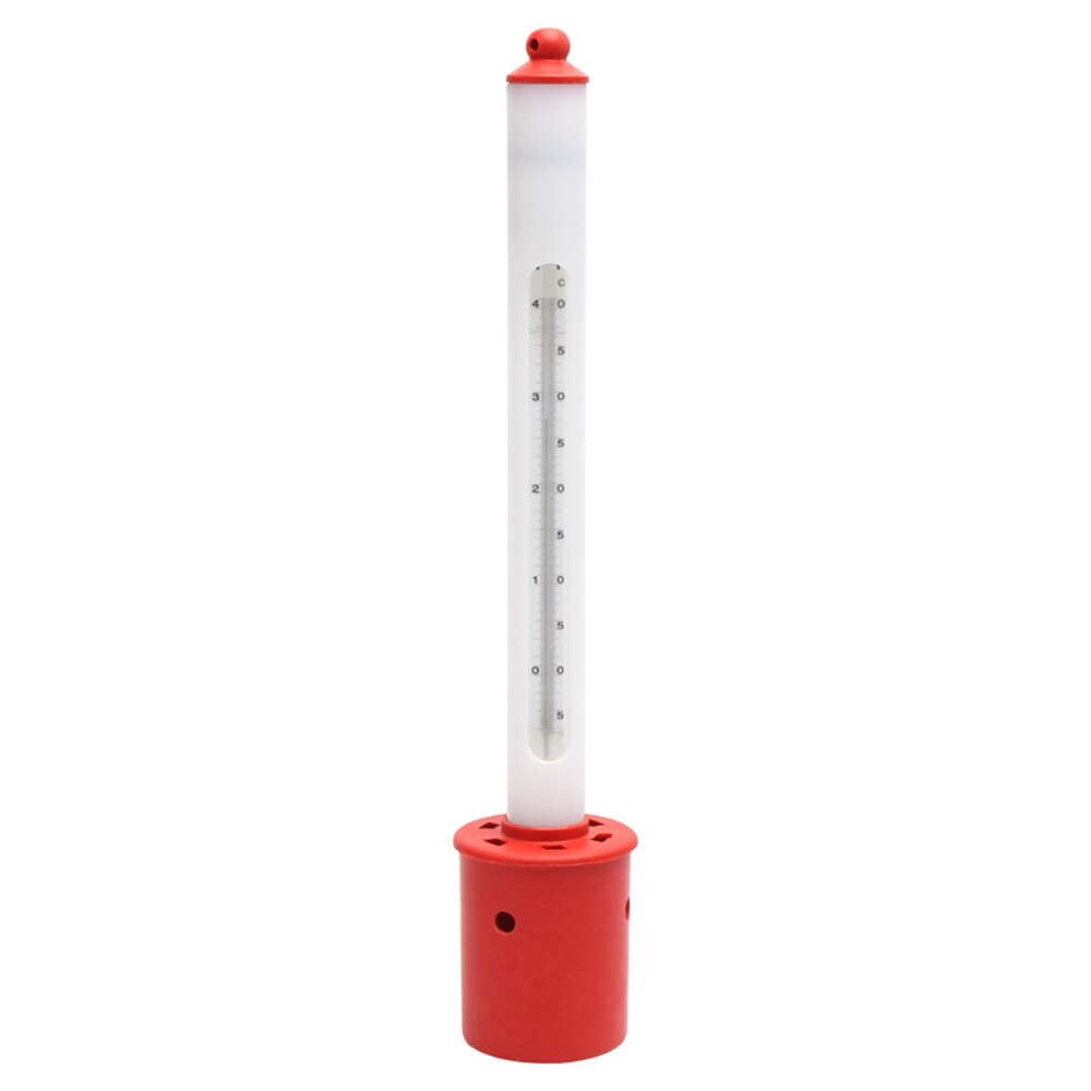Oppervlaktewaterthermometer aquarium kunststof oppervlaktethermometer roestvrij staal zeewaterkweekthermometer met vloeistof: Kwik