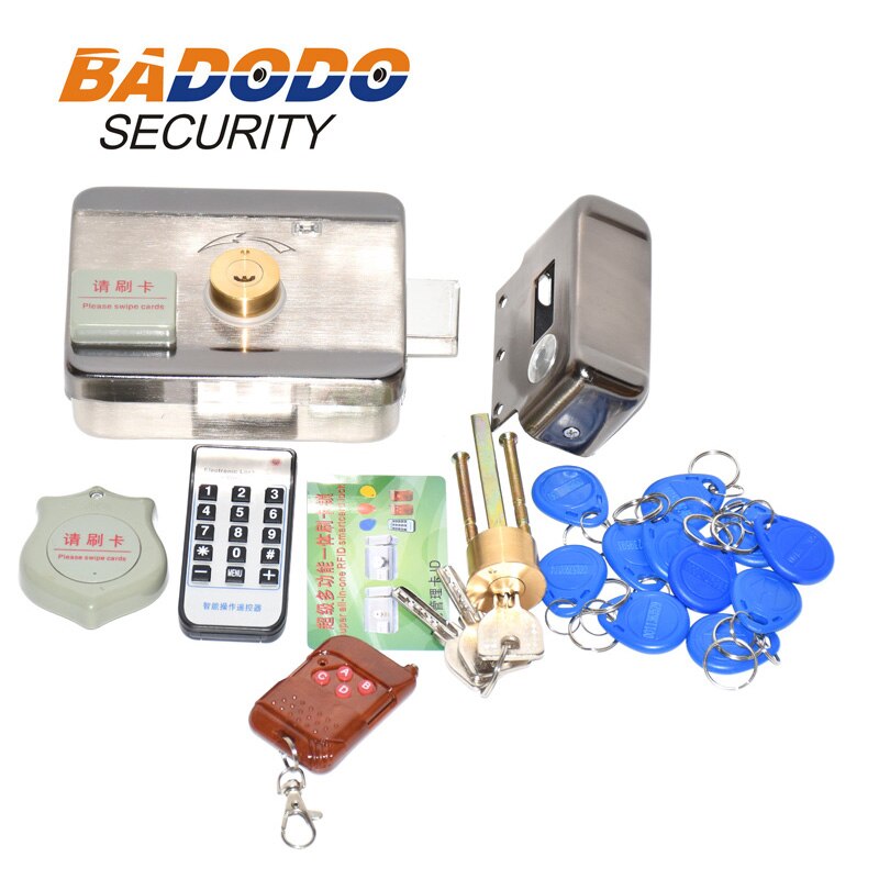 Elektronische RFID Tor Schloss/Clever Türöffner sperren Magnetischen Induktion Tür Eintrag Zugriff Kontrolle System y 15 Schild Fernbedienung Kontrolle: Bausatz5