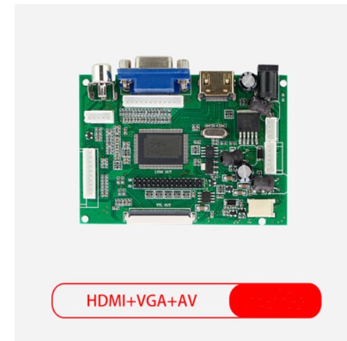 wide viewing angle 7-inch IPS LCD 50pin HD display with HDMI VGA AV driver board kit: 7Controller Board