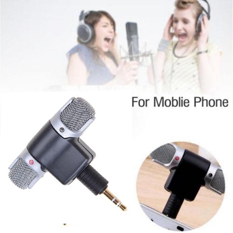 1Stck Mini 3,5mm Jack Mikrofon Stereo Mic für Aufnahme praktisch Studio Interview Tragbare Mikrofon 4 Stift für smartphone