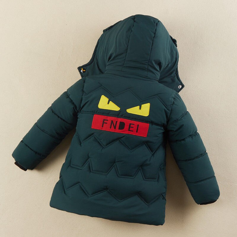 Ins Kinderen Gewatteerde Jas Kid 'S Winter Kleding Dikke Knappe Mid-Lengte Golvend Quilten Line Kids Parka hooded 3 Kleuren
