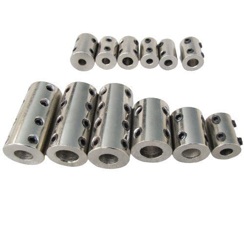 Rigid Steel coupling inner bore diameter 5mm 6mm 7mm 8mm 10mm 12mm Stable Cluth Motor shaft connecting Connect shaft coupler