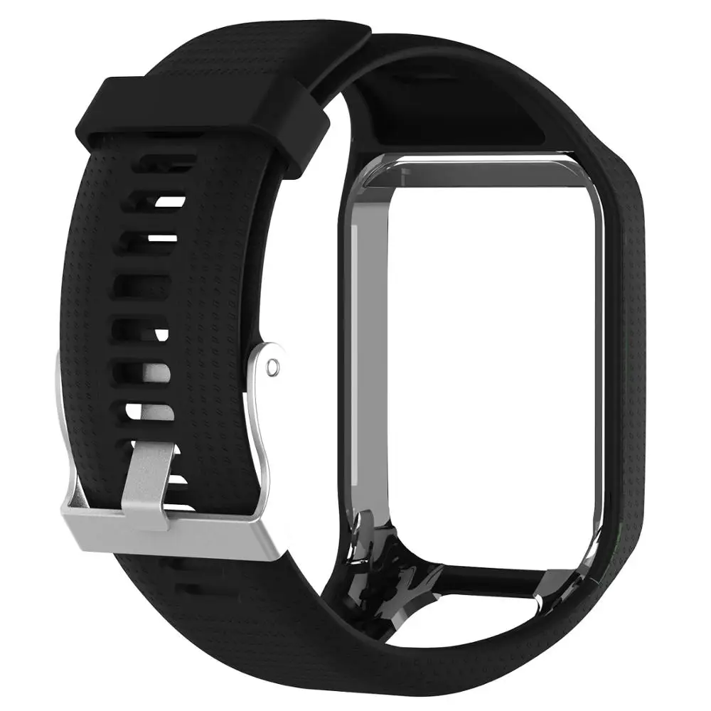 Silikonband für tomtom Läufer 2 3, Cardio-Musik, Smartwatch, Ersatzarmband, Sportarmband, Armbänder für Tom Tom Abenteurer