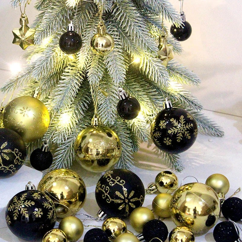 Christmas Tree Decoration 42PCS 6CM Balls Ornaments Set For Xmas Hanging Home Supplies Christmas Year Party