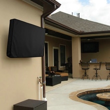 Outdoor Tv Screen Stofkap Zwart Lcd Televisie Set Water Stofbestendig Beschermen Zak 24 "38" 42 "48" 52 "65 Inch FS001