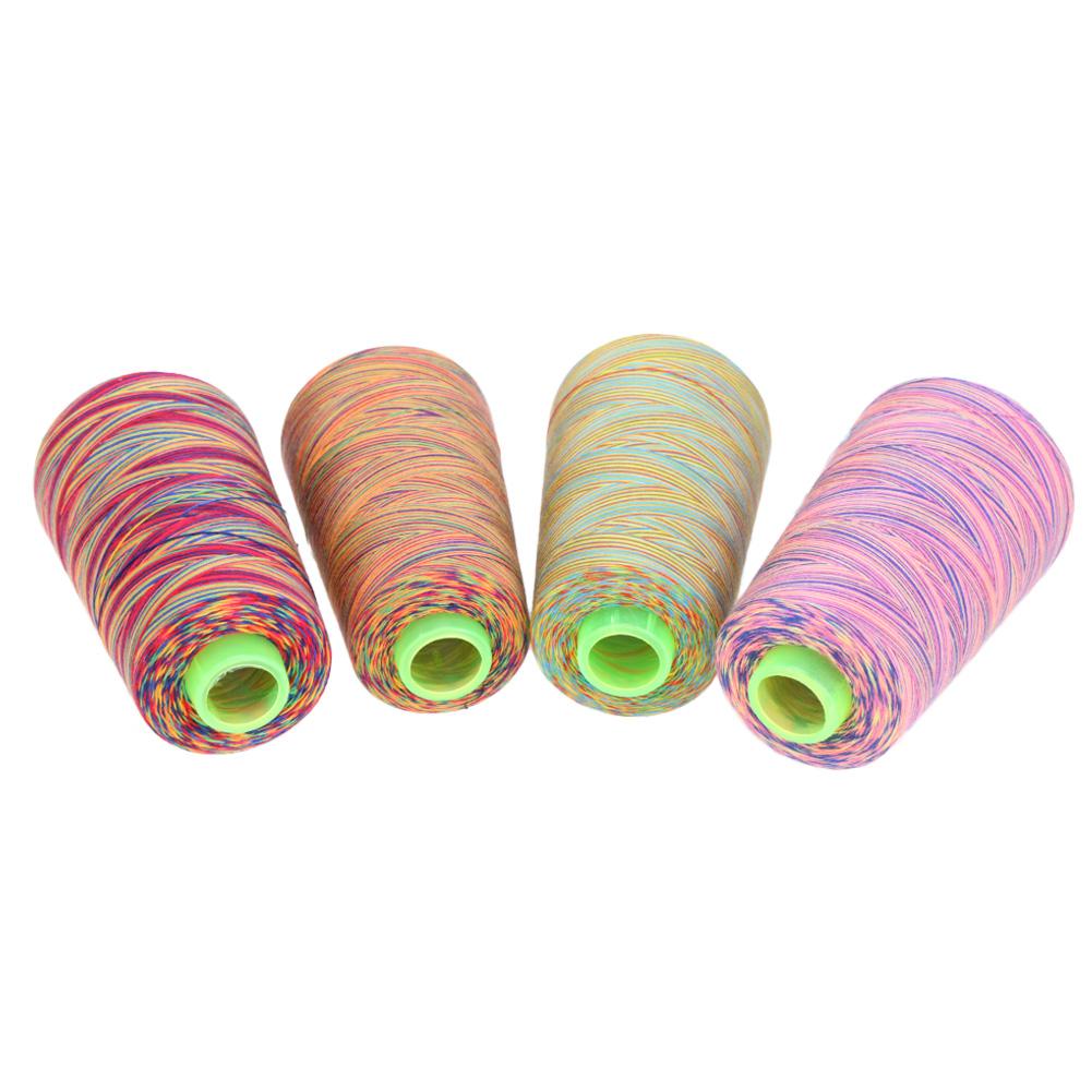 Sewing Threads Rainbow Cross Stitch Sewing Threads Polyester Type Manual Line Textile Yarn Woven Embroidery Line Clothes Thread