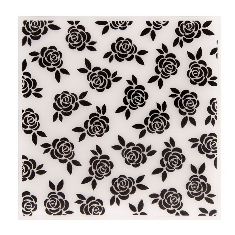 3D Flower Plastic Embossing Folder Stencil Template DIY Craft Making Pattern Background Paper Cards Scrapbooking Album Y5GB