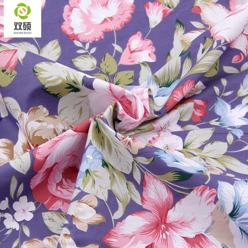 Shuanshuo-tissu fleur de styliste Tilda | Patchwork de coton pour la couture en lot, vêtements de poupée, bricolage, 40x50CM, lots de 6 pièces